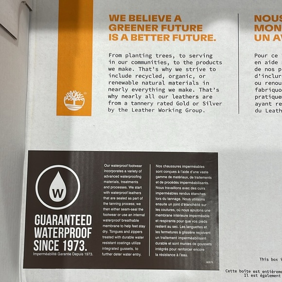 Brand new in box unworn Timberland 6” double sole waterproof nubuck boot. - Picture 6 of 6